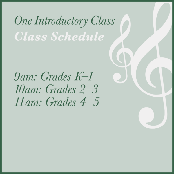 **ONE TIME ONLY** Introductory Class Offer